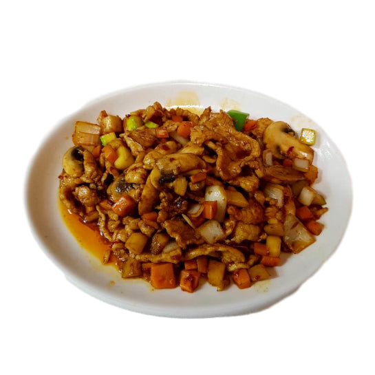 cerdo con salsa picante