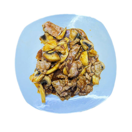 ternera con champinones