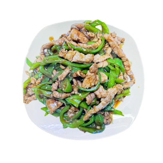 ternera con pimientos verdes