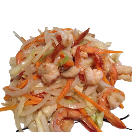 chop suey de gambas